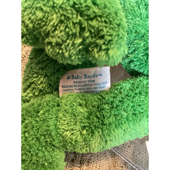Baby Boyds Starlight Green Frog Plush Toy Stuffed Animal 16" 100% Safe For Baby - Picture 4 of 10